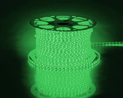 Cветодиодная LED лента Feron LS704, 60SMD(2835)/м 4.4Вт/м 100м 220V IP65,зеленый 26241