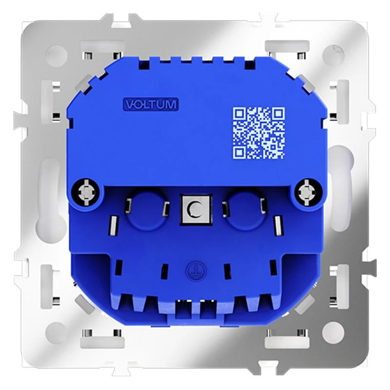 Розетка 1-м СП S70 16А с USB A+A с заземл. защ. шторки механизм бел. матов. Voltum VLS040402 4