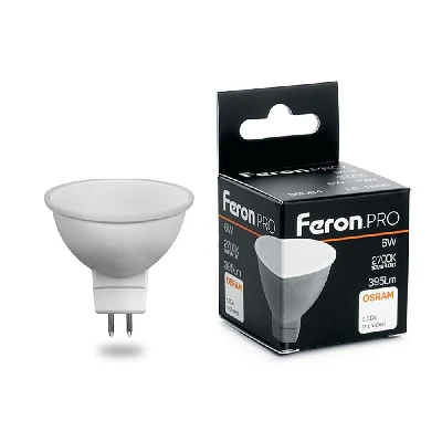 Лампа светодиодная Feron.PRO LB-1606 MR16 G5.3 6W 175-265V 2700K 38083