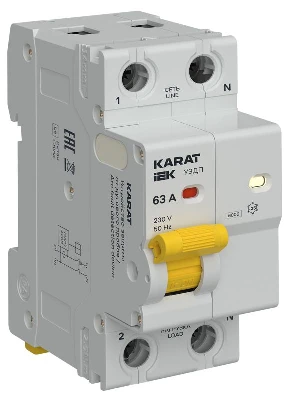 Устройство защиты от дугового пробоя (УЗДП) 1P+N 63А KARAT IEK KA-DP10-1-063