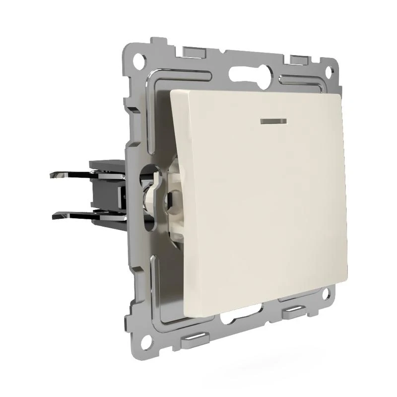 Выключатель 1-кл. СП Pixel 10А IP20 с индикатором механизм беж. TOKOV ELECTRIC TKE-PX-V1I-C02 2