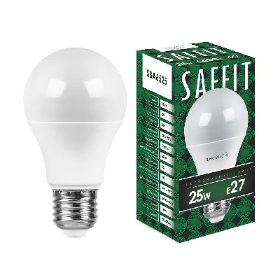 Лампа светодиодная SAFFIT SBA6525 Шар E27 25W 230V 6400K 55089