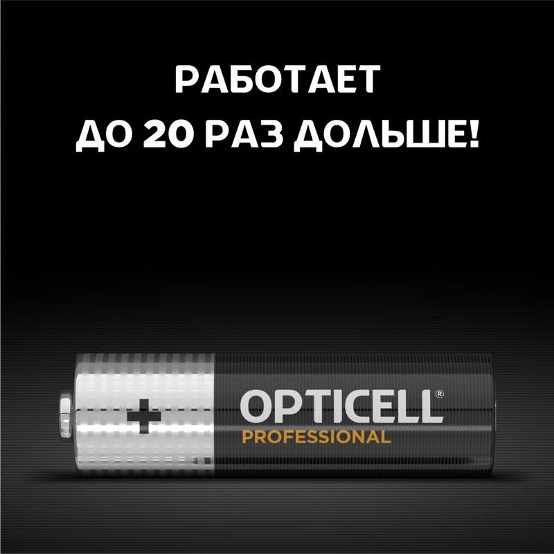 Элемент питания алкалиновый AA/LR6 (блист. 8шт) Professional Opticell 5052007 4