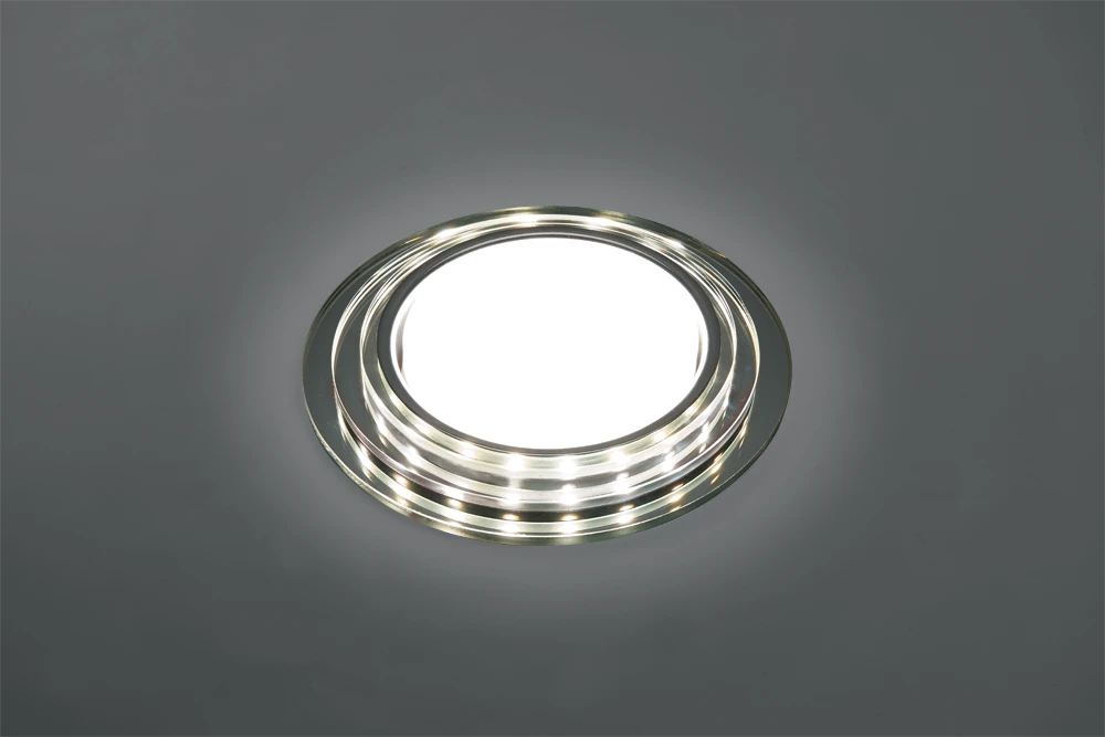Светильник встраиваемый с белой LED подсветкой Feron CD5024 потолочный GX53 без лампы, матовый 40524 1