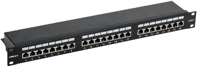 Патч-панель 1U кат.5E FTP 24 порта (Krone) GENERICA PP24-1UC5EF-K05-G