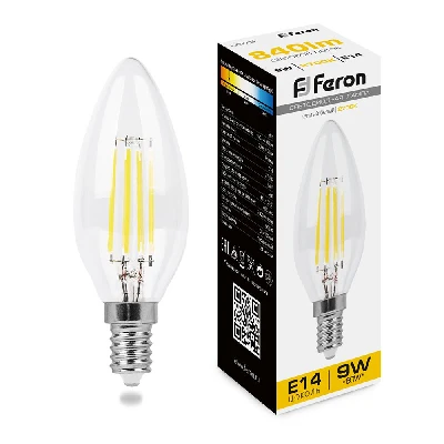 Лампа светодиодная Feron LB-73 Свеча E14 9W 230V 2700K 25956