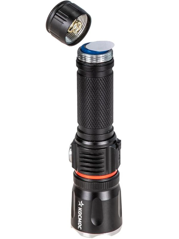 Фонарь ручной аккум. 4Вт T6LED/Li-ion18650 1200мА.ч алюм. КОСМОС KOC811Lit 6