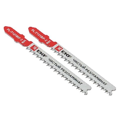 Пилка для электролобзика T101BIF (чистовой рез ламината)(BIM) (уп.2шт) Professional EKF pl-t101bif-2