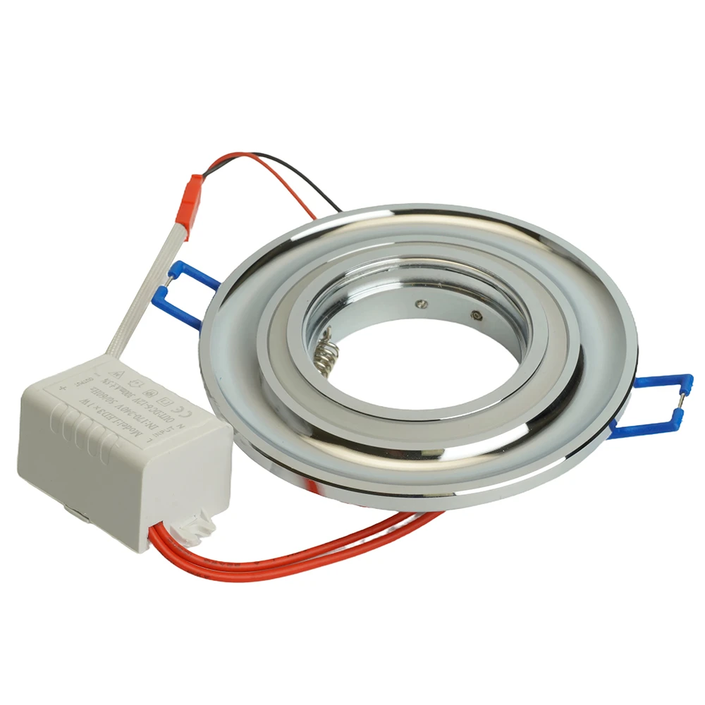 Светильник встраиваемый с белой LED подсветкой Feron CD600 потолочный MR16 G5.3 хром 29709 6