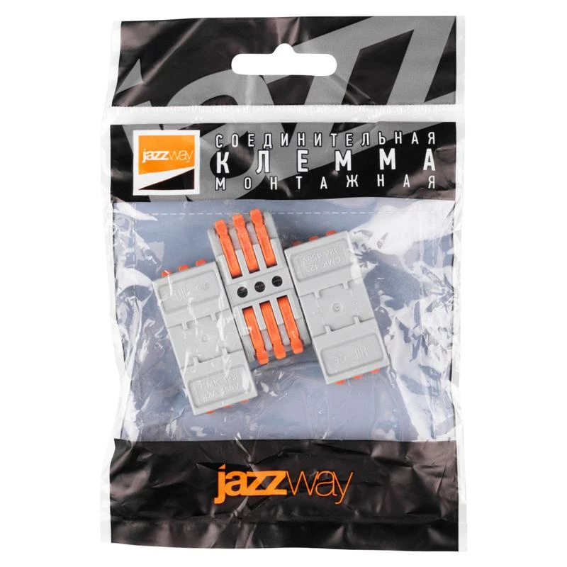 Клемма монтажная СМК PTC-3P 4233 BL/3 450В 32А 0.08-2.5(4.0)кв.мм JazzWay 5073708 7