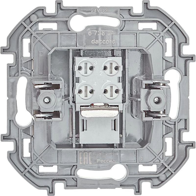 Розетка телефонная Inspiria RJ11 механизм сл. кость IEK 673821 3