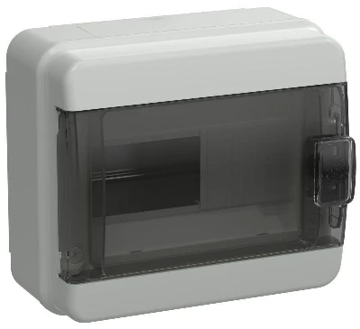 Корпус КМПн-8 TEKFOR IP65 черн. прозр. дверь пластик. IEK TF5-KP72-N-08-65-K03-K02