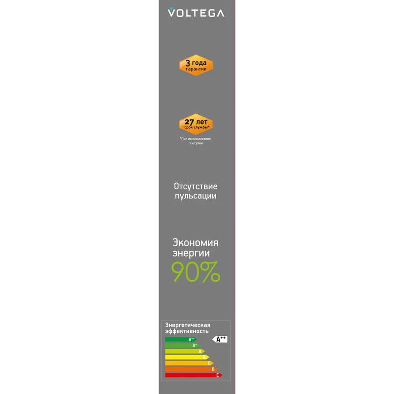 Лампа светодиодная филаментная Loft 271 T30 4Вт 1800К E27 DIM Voltega 8570 3