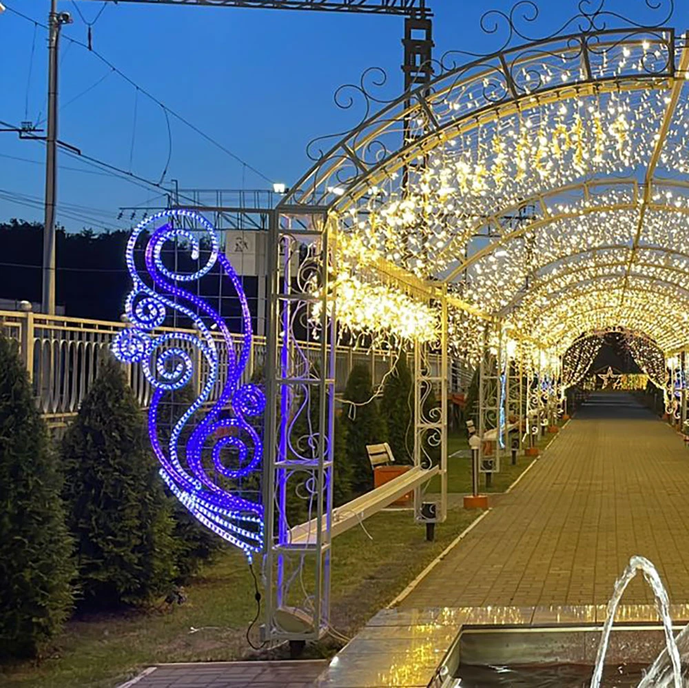 Дюралайт светодиодный Feron LED-R2W 2-х жильный, RGB 1,44Вт/м 24LED/м 50м 230V 41031 9