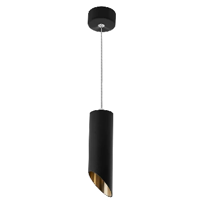 Светильник потолочный Feron ML1838 на подвесе  MR16 35W 230V, черный, золото 55*300 48045