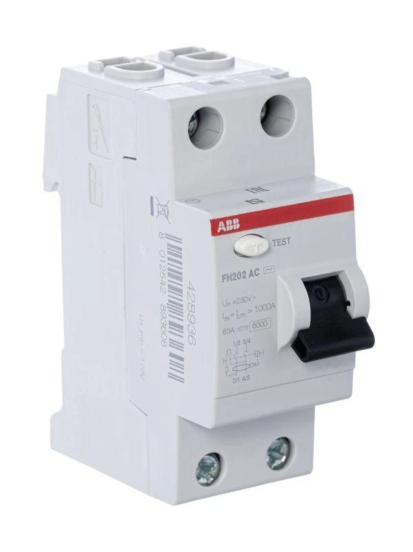 Выключатель дифференциального тока (УЗО) 2п 40А 30мА тип AC FH202 ABB 2CSF202004R1400 3