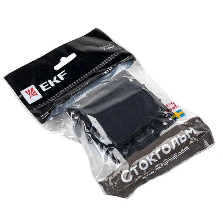 Выключатель 1-кл. Стокгольм 10А механизм черн. PROxima EKF EZV10-021-10 5