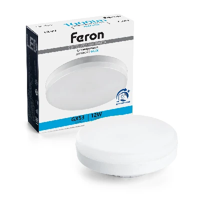 Лампа светодиодная диммируемая Feron LB-456 GX53 12W 230V 6400K 51066