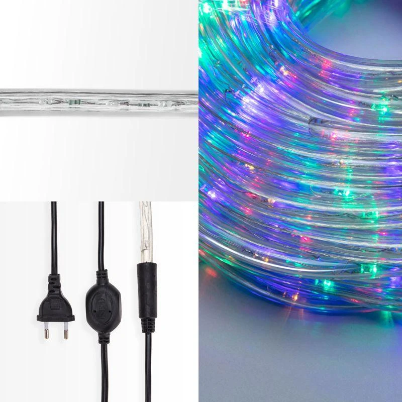 Шнур светодиодный Дюралайт фиксинг 2Вт 24LED/м мультиколор (RYGB) 25м Neon-Night 121-328-14 2