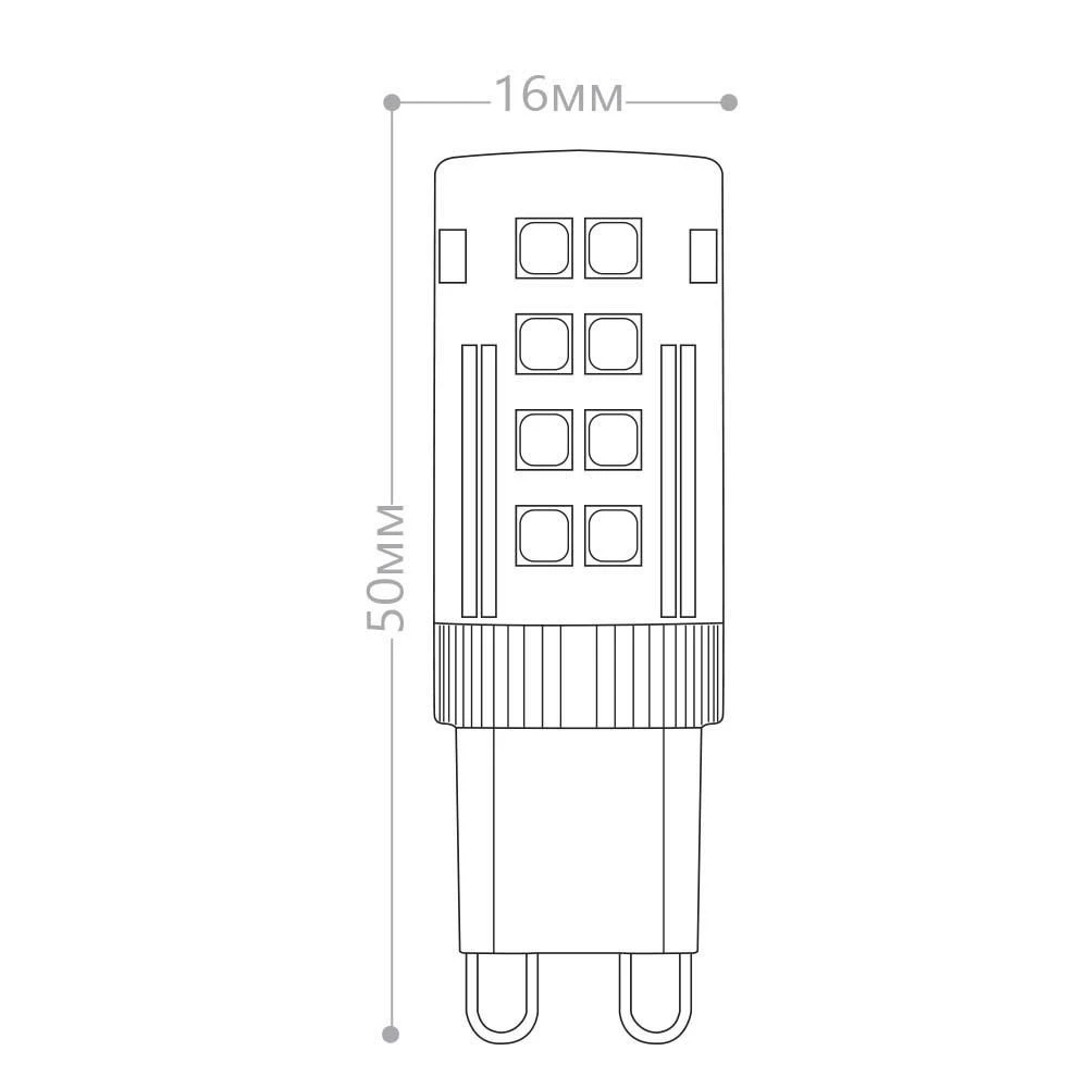 Лампа светодиодная Feron LB-432 G9 5W 175-265V 6400K 25771 2
