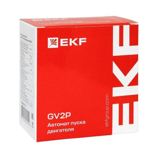 Выключатель автоматический для защиты двигателя GV2P 0.63-1А EKF gv2pm-1.0 2