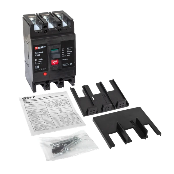 Выключатель автоматический 3п 10А 15кА LS63 ProPact EKF mccb-63-15-3-10-ls 1