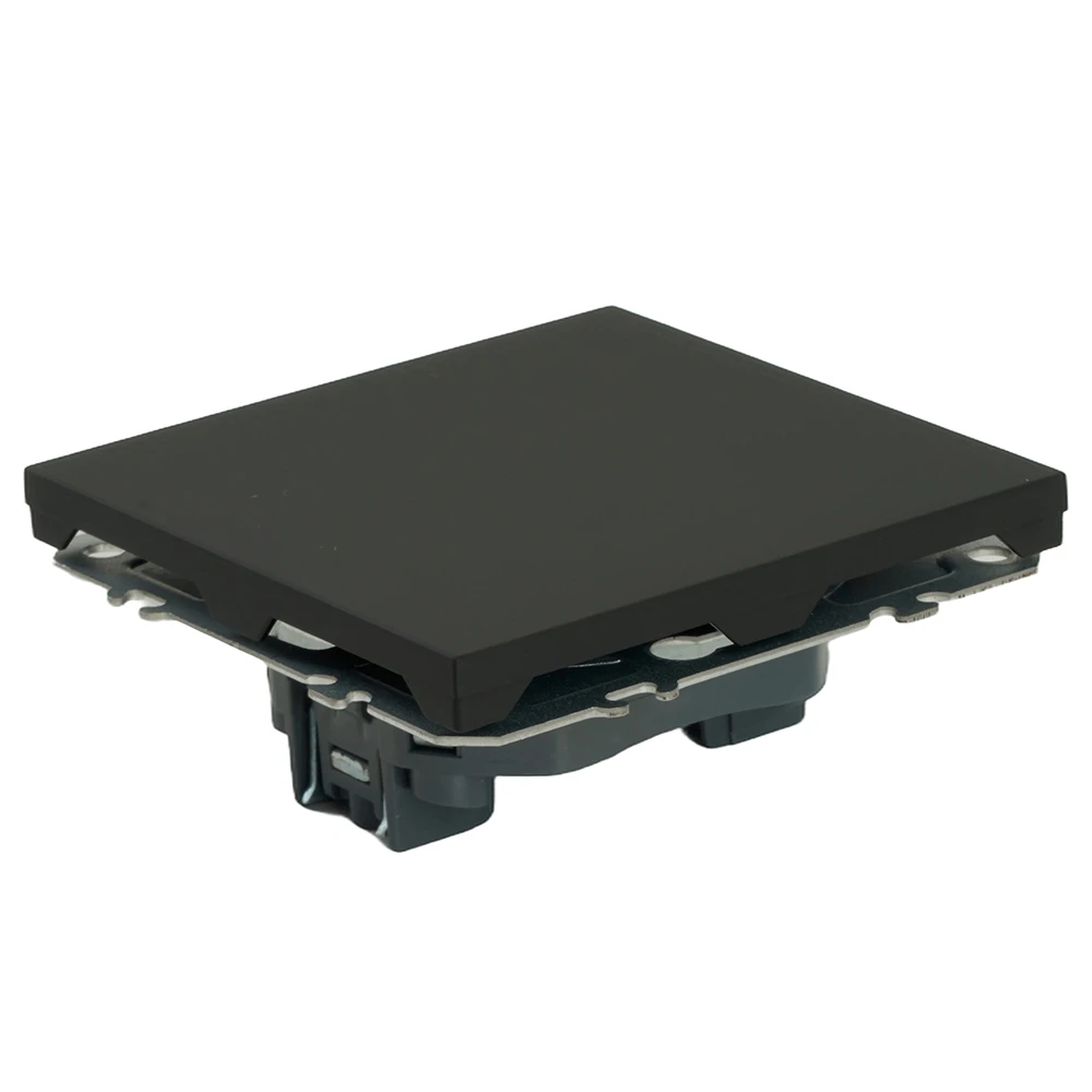 Заглушка (механизм), серия Эмили, черный уголь, soft touch, RST00-5116-05 49857 4