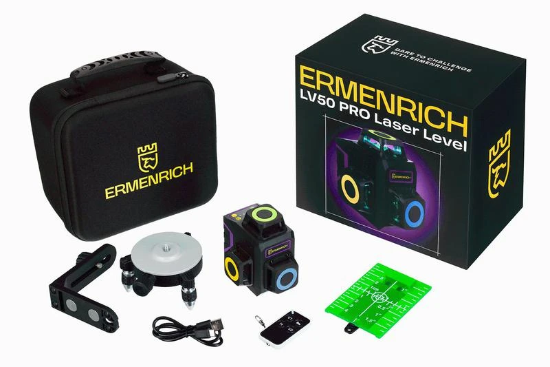 Уровень лазерный PRO LV50 фиолет. Ermenrich 84086 1