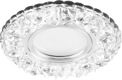 Светильник встраиваемый с белой LED подсветкой Feron CD905 потолочный MR16 G5.3 белый 28848
