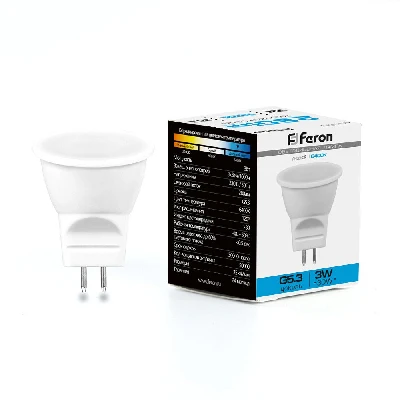 Лампа светодиодная Feron LB-271 MR11 G5.3 3W 230V 6400K 25553