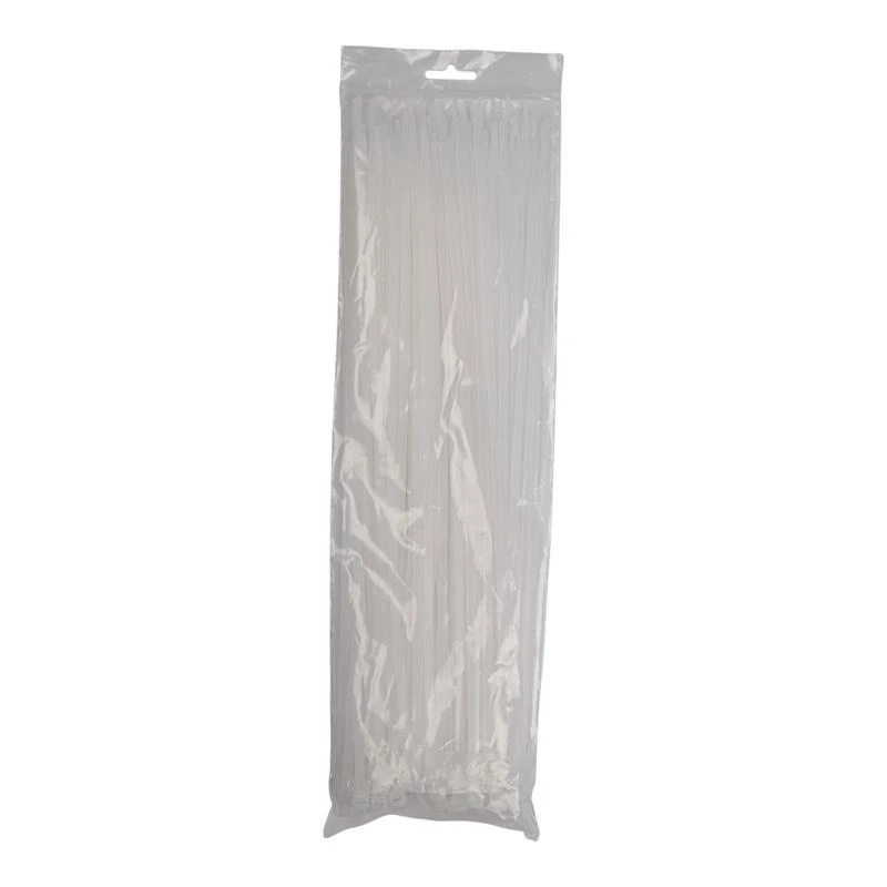 Хомут кабельный PCT 4.8х350-100WH 4.8х350 PA6.6 бел.(уп.100шт) JazzWay 5054066 3