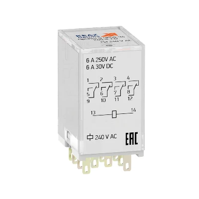 Реле промежуточное OptiRel G RP55-34-240-6-CO-S/TI КЭАЗ 281118