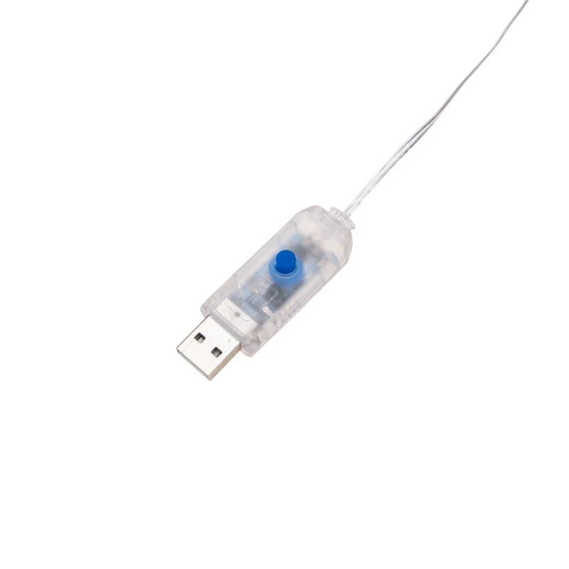 Гирлянда светодиодный занавес из росы с фигурами звезд IP20 USB + пульт управления тепл. бел. Neon-Night 315-846 10