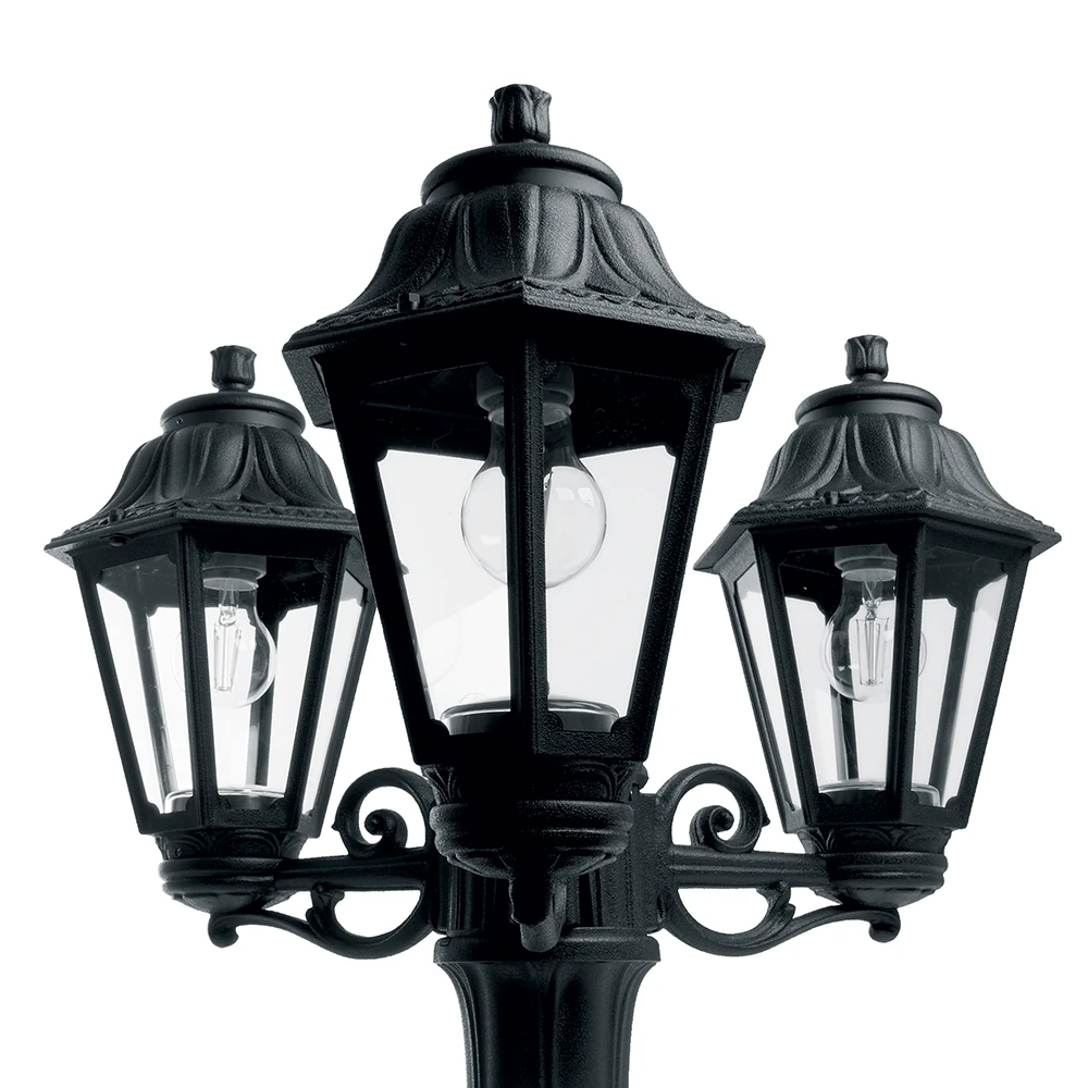 Светильник садово-парковый, Fumagalli E22.156.S30.AXF1L, 3*6W 230V E27 черный 11631 8