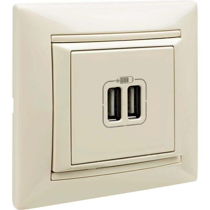 Розетка USB 2-м СП Valena сл. кость Leg 774170 12