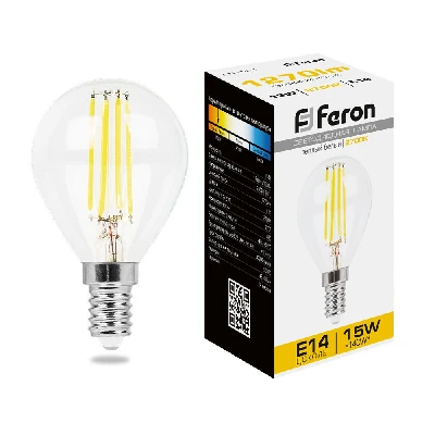 Лампа светодиодная Feron LB-515 Шарик E14 15W 230V 2700K 38249