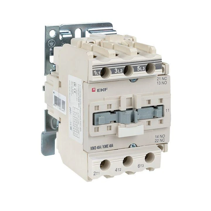 Контактор КМЭ 40А кат. 195.5-253В AC 1НО+1НЗ EKF ctr-s-40-220 5