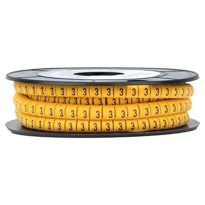 Маркер каб. 1.5кв.мм "3" (к-1000ед) (ЕС-0) EKF plc-KM-1.5-3 2
