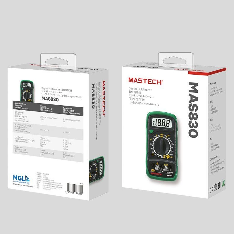 Мультиметр портативный MAS830 Mastech 13-2011 5