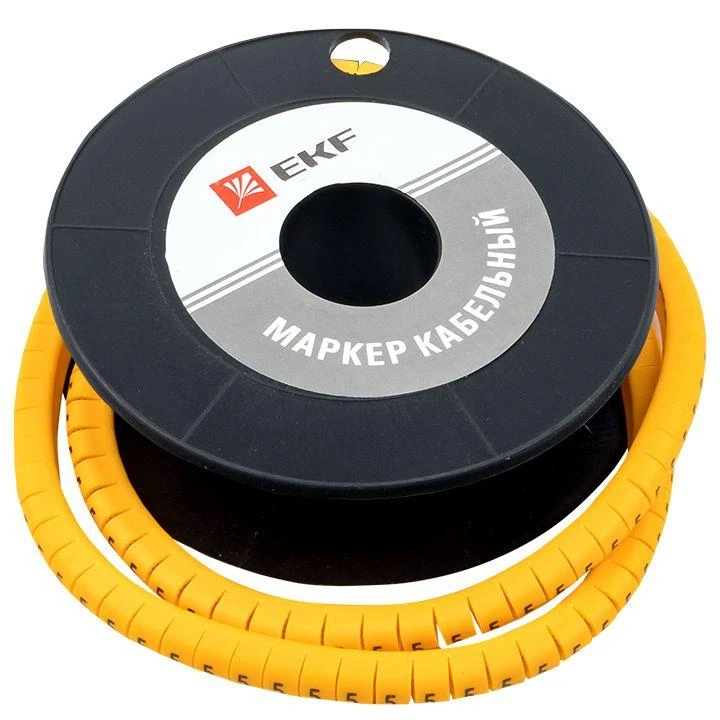 Маркер каб. 1.5кв.мм "5" (к-1000ед) (ЕС-0) EKF plc-KM-1.5-5 3