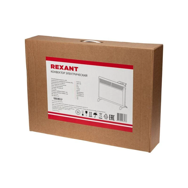 Конвектор электрический 1.5кВт с электронным термостатом Rexant 60-0081 7
