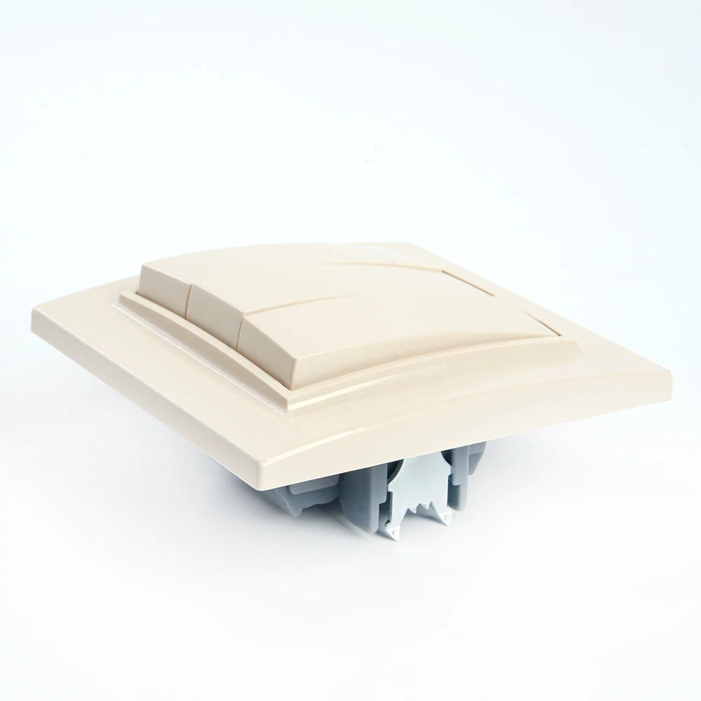 Выключатель 3-клавишный STEKKER PSW10-9007-02, 250В, 10А, серия Эрна, слоновая кость 39923 4