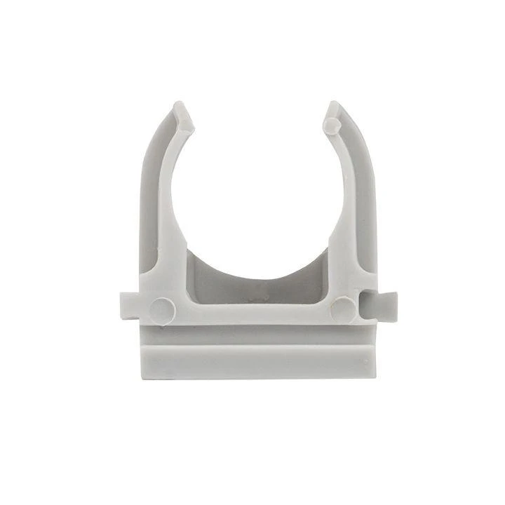 Держатель для труб (клипса) d20мм сер. (уп.10шт) Plast EKF derj-z-20n-r 1