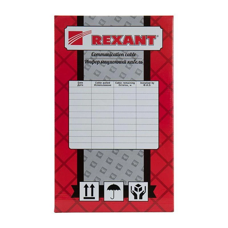 Кабель витая пара F/UTP кат.5e 4х2х24AWG LSZH нг(А)-HF INDOOR SOLID оранж. (м) Rexant 01-0150 4
