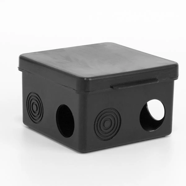 Коробка распределительная ОП 80х80х50мм 7 каб. вводов IP54 черн. TOKOV ELECTRIC TKE-KR-80-80-50-C05 1