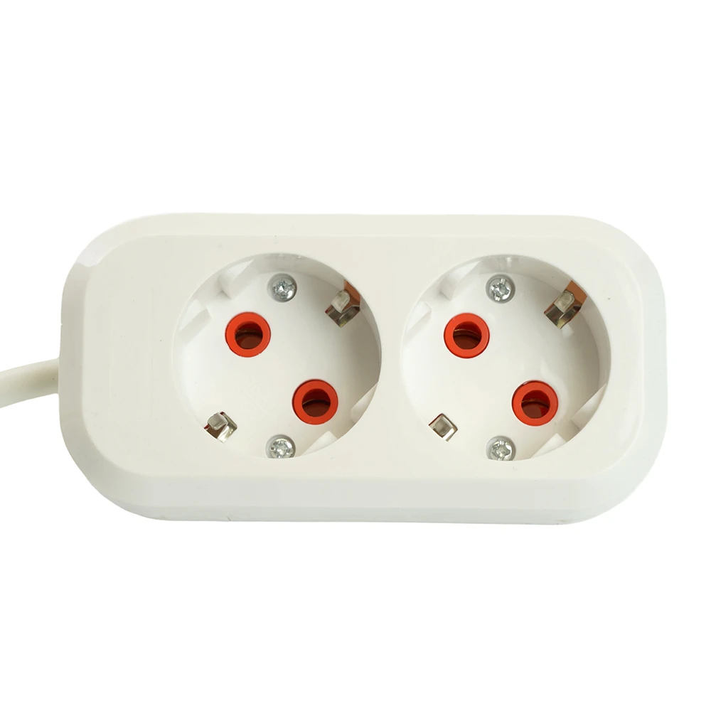Удлинитель двухместный с/з STEKKER HM06-21-05 3x1мм2, 5м, серия Home (У10-001), белый 49341 1