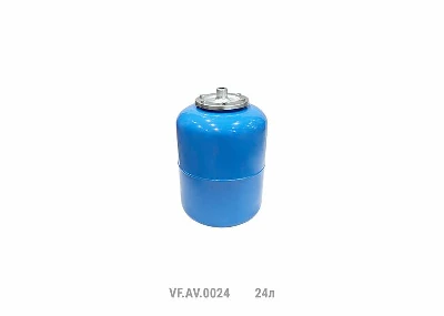 Гидроаккумулятор вертикальный AV 24л (36шт/пал) син. VALFEX VF.AV.0024