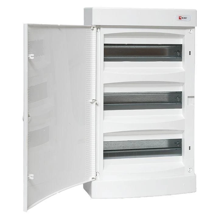Щит распределительный навесной Unix 3х12мод. IP41 бел. дверь PROxima EKF ux-3x12-nw 4