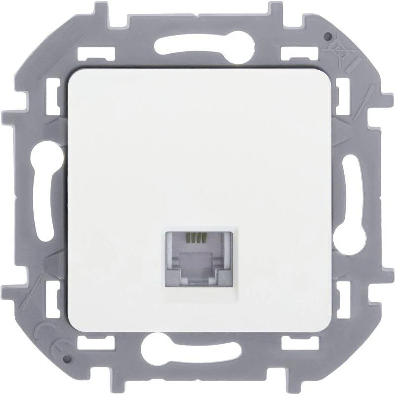 Розетка телефонная Inspiria RJ11 механизм бел. IEK 673820 4