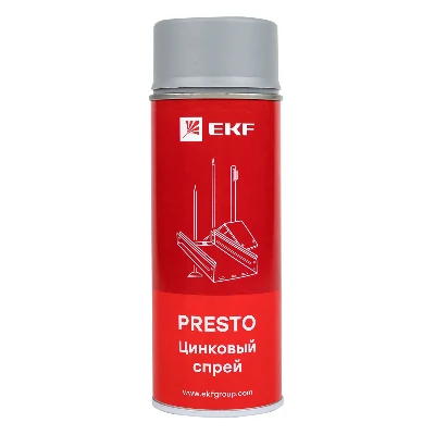 Спрей цинковый "Presto" 400мл EKF lp-zinc